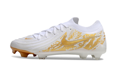 Nike Phantom GX Elite FG Low-Tops Football Boots - White/Gold