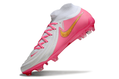 Nike Phantom Luna Elite NU FG High-Tops Football Boots - White/Pink/Gold