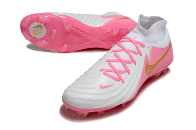 Nike Phantom Luna Elite NU FG High-Tops Football Boots - White/Pink/Gold