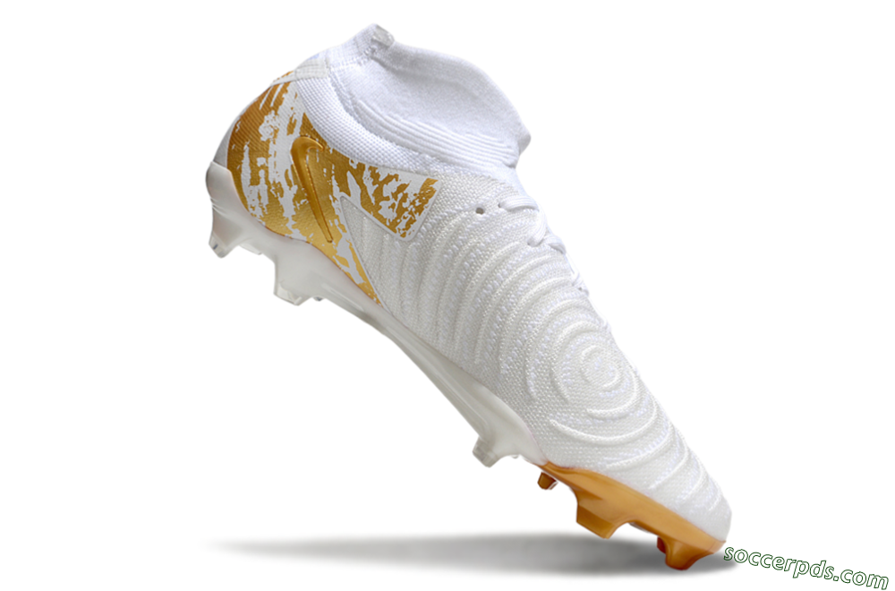 Nike Phantom Luna Elite NU FG High-Tops Football Boots - White/Gold 4