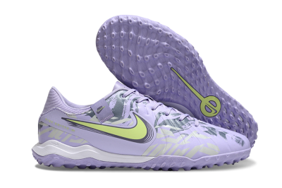 Nike Tiempo Legend 10 Academy TF Low-Tops Football Shoes - Purple/Yellow/White
