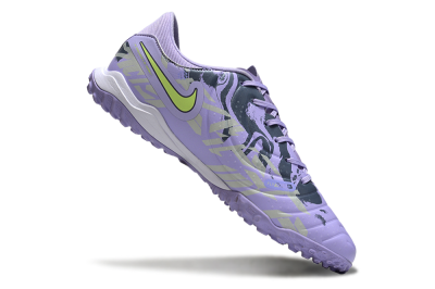 Nike Tiempo Legend 10 Academy TF Low-Tops Football Shoes - Purple/Yellow/White