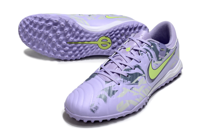 Nike Tiempo Legend 10 Academy TF Low-Tops Football Shoes - Purple/Yellow/White