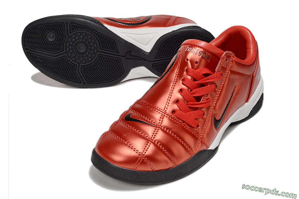 Nike Total 90 II IC Low-Tops Football Shoes - Red/White/Black 3