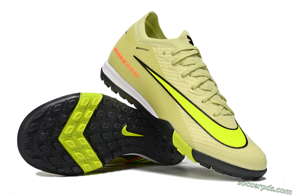 Nike Air Zoom Mercurial Vapor 16 Elite TF Low-Tops Football Shoes - Brown/Yellow/Black 0