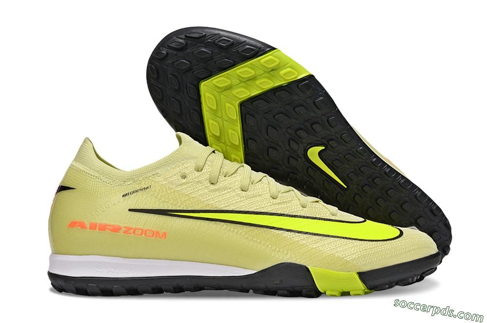 Nike Air Zoom Mercurial Vapor 16 Elite TF Low-Tops Football Shoes - Brown/Yellow/Black 1