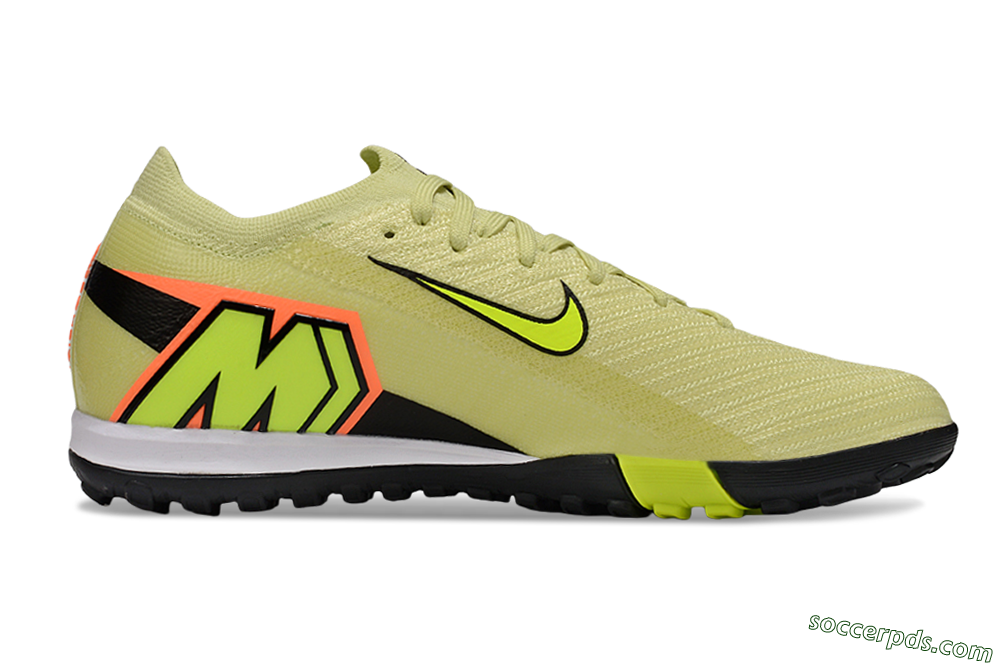 Nike Air Zoom Mercurial Vapor 16 Elite TF Low-Tops Football Shoes - Brown/Yellow/Black 5