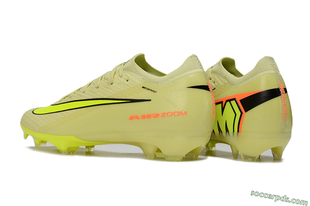 Nike Air Zoom Mercurial Vapor 16 Elite FG Low-Tops Football Boots - Brown/Yellow/Black 4