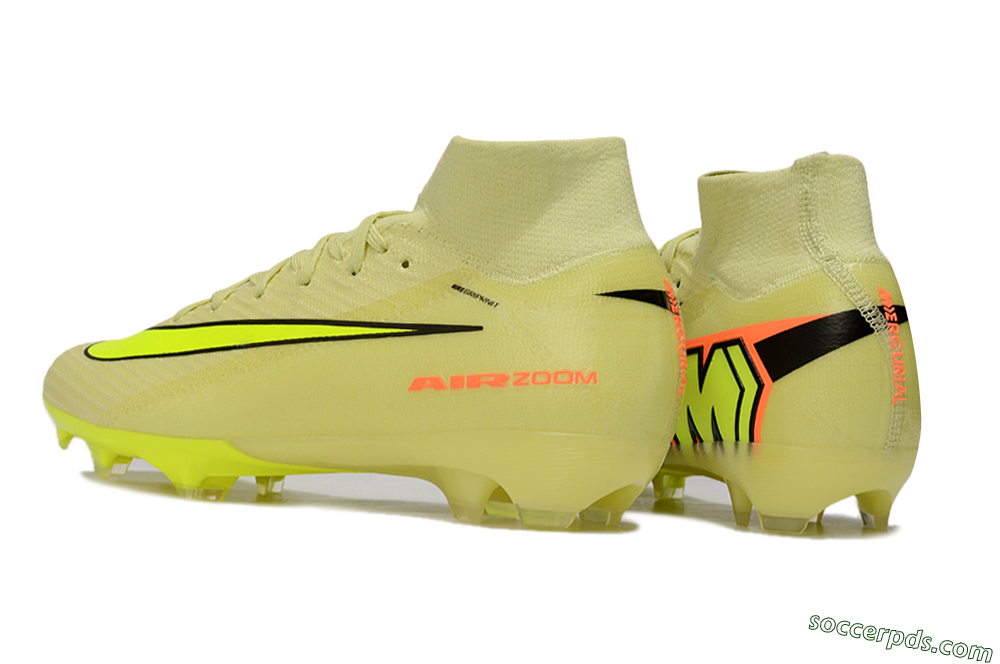 Nike Air Zoom Mercurial Superfly 10 Elite FG High-Tops Football Boots - Brown/Yellow/Black 4