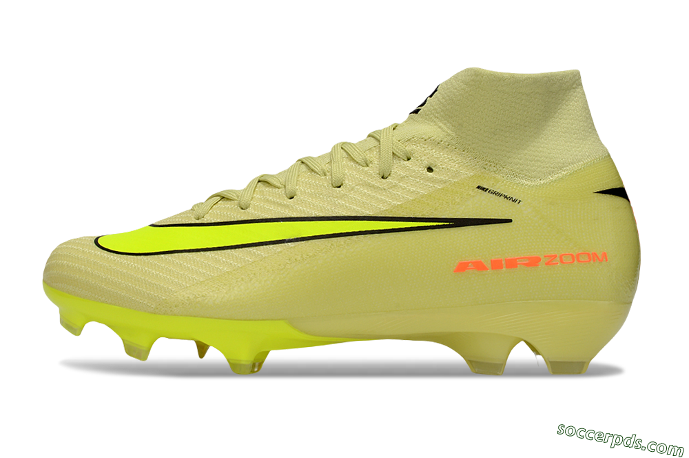 Nike Air Zoom Mercurial Superfly 10 Elite FG High-Tops Football Boots - Brown/Yellow/Black 2