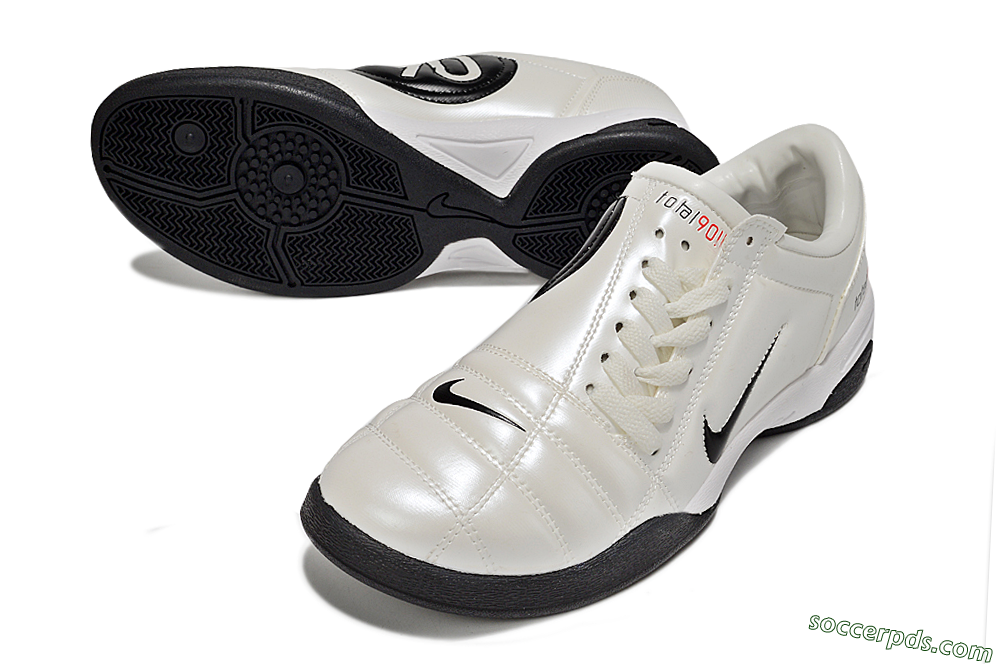 Nike Total 90 II IC Low-Tops Football Shoes - Beige/Black/White 3
