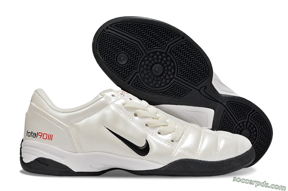 Nike Total 90 II IC Low-Tops Football Shoes - Beige/Black/White 1
