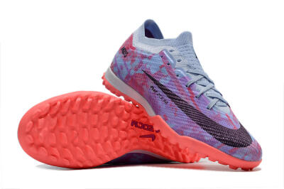 Nike Air Zoom Mercurial Vapor 16 Elite TF Low-Tops Football Shoes - Jade/Purple/Red