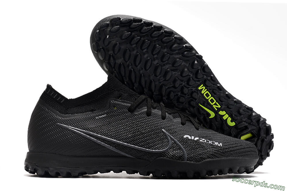 Nike Air Zoom Mercurial Vapor 16 Elite TF Low-Tops Football Shoes - Black/White/Yellow 1
