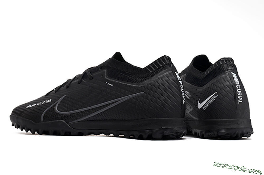 Nike Air Zoom Mercurial Vapor 16 Elite TF Low-Tops Football Shoes - Black/White/Yellow 4