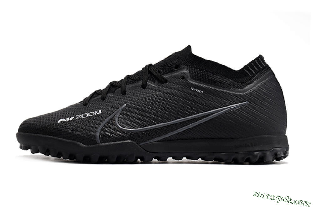 Nike Air Zoom Mercurial Vapor 16 Elite TF Low-Tops Football Shoes - Black/White/Yellow 2