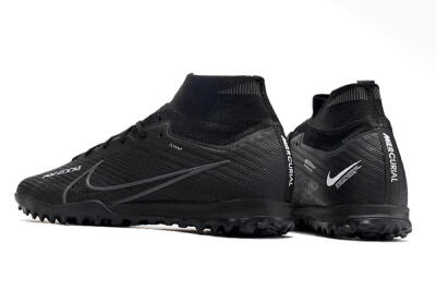Nike Air Zoom Mercurial Superfly 10 Elite TF High-Tops Football Shoes - Black/White/Yellow