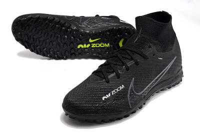 Nike Air Zoom Mercurial Superfly 10 Elite TF High-Tops Football Shoes - Black/White/Yellow