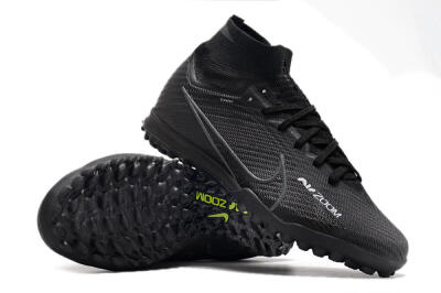 Nike Air Zoom Mercurial Superfly 10 Elite TF High-Tops Football Shoes - Black/White/Yellow