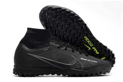 Nike Air Zoom Mercurial Superfly 10 Elite TF High-Tops Football Shoes - Black/White/Yellow
