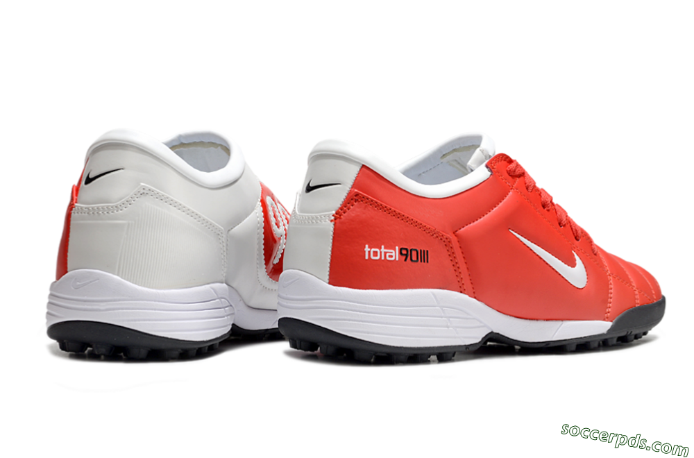 Nike Total 90 II TF Low-Tops Football Shoes - Red/White/Black 6