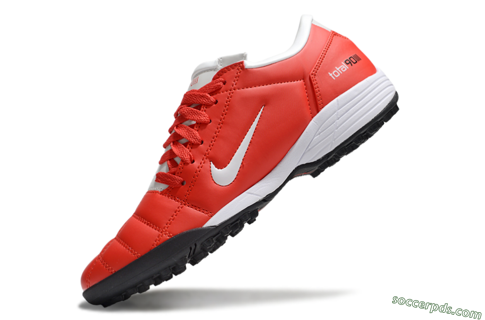 Nike Total 90 II TF Low-Tops Football Shoes - Red/White/Black 5