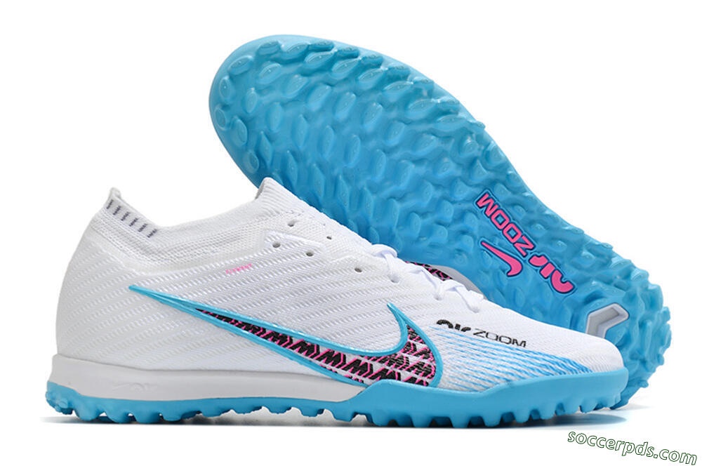 Nike Air Zoom Mercurial Vapor 16 Elite TF Low-Tops Football Shoes - White/Red/Blue 1