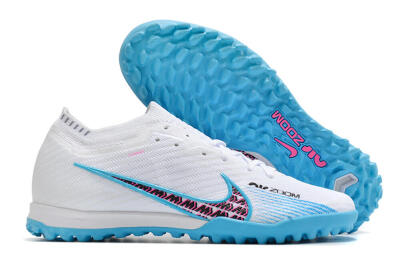 Nike Air Zoom Mercurial Vapor 16 Elite TF Low-Tops Football Shoes - White/Red/Blue