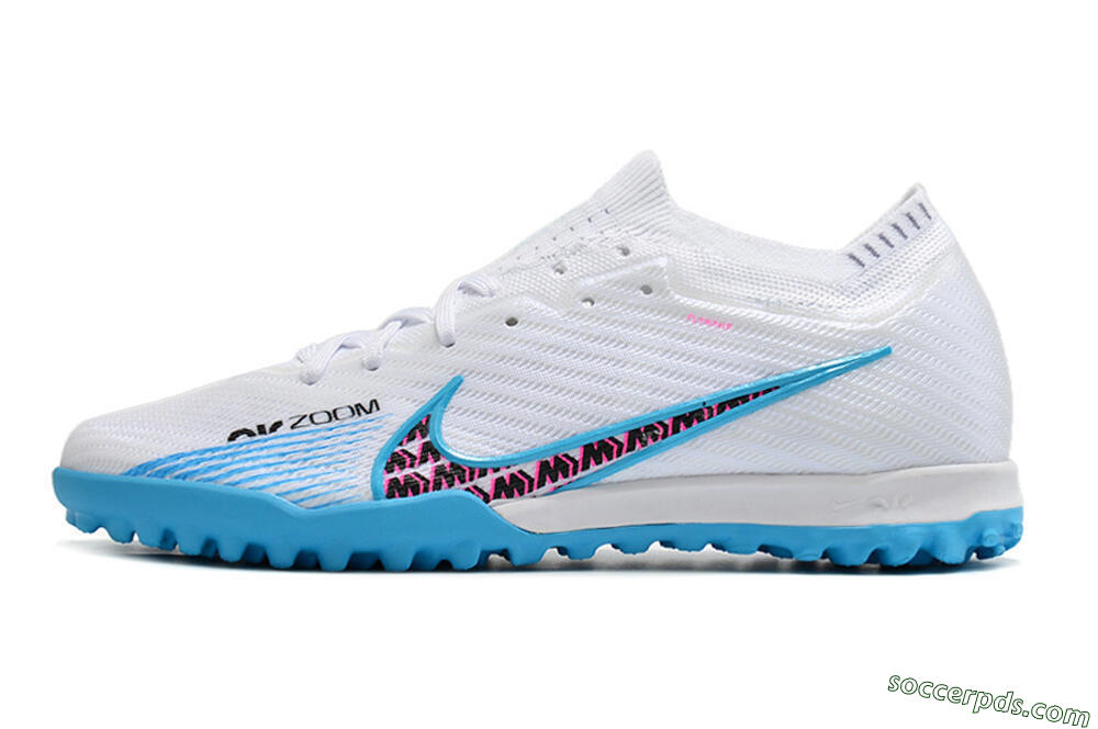 Nike Air Zoom Mercurial Vapor 16 Elite TF Low-Tops Football Shoes - White/Red/Blue 2