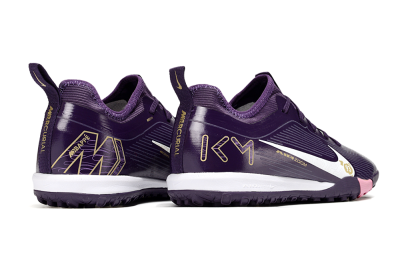 Nike Air Zoom Mercurial Vapor 16 Pro TF Low-Tops Football Shoes - Purple/White/Gold