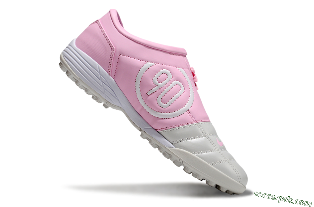 Nike Total 90 II TF Low-Tops Football Shoes - Beige/Pink/White 4