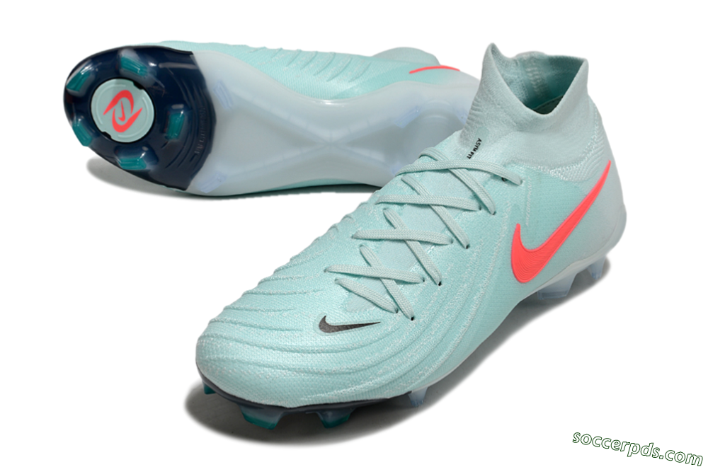 Nike Phantom Luna Elite FG High-Tops Football Boots - Jade/Red/Black 3