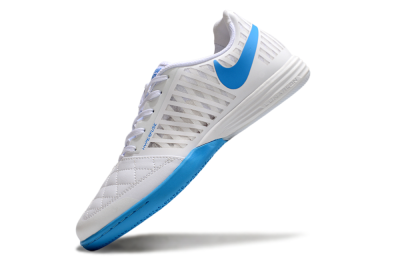 Nike Lunar Gato 2 IC Low-Tops Football Shoes - White/Blue