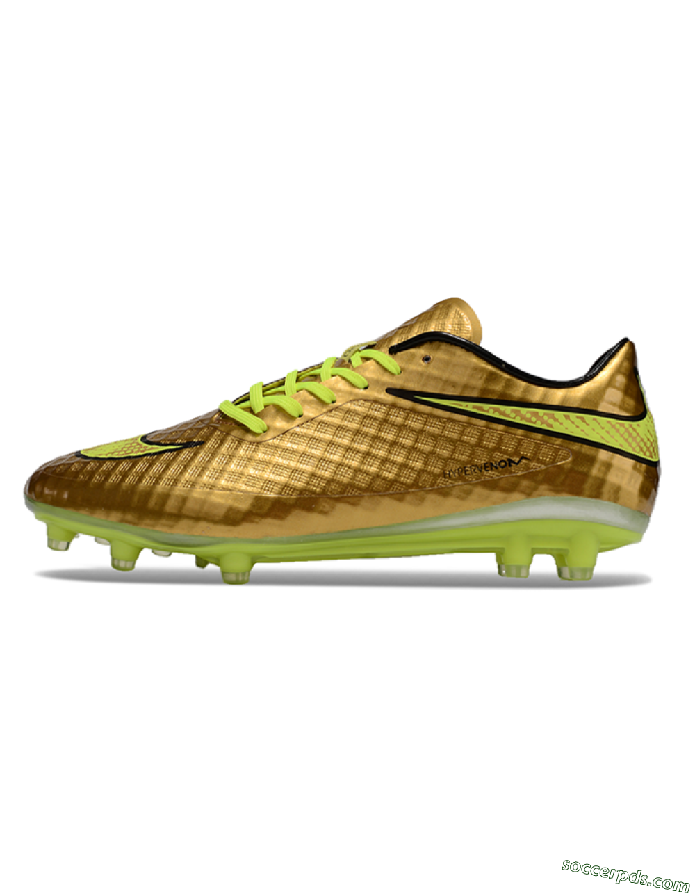 Nike Hypervenom Phantom FG Low-Tops Football Boots - Gold/Yellow/Black 1