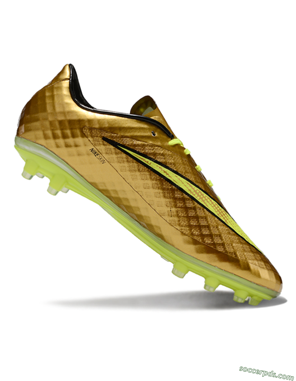 Nike Hypervenom Phantom FG Low-Tops Football Boots - Gold/Yellow/Black 3