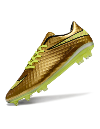 Nike Hypervenom Phantom FG Low-Tops Football Boots - Gold/Yellow/Black