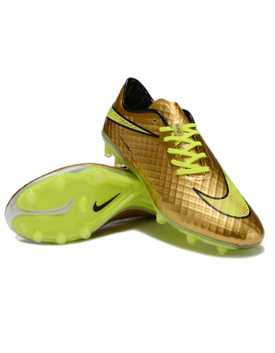 Nike Hypervenom Phantom FG Low-Tops Football Boots - Gold/Yellow/Black