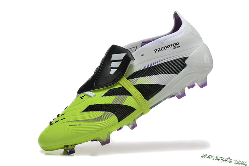 Adidas Predator 25 Elite Foldover Tongue FG Low-Tops Football Boots - Yellow/Black 8
