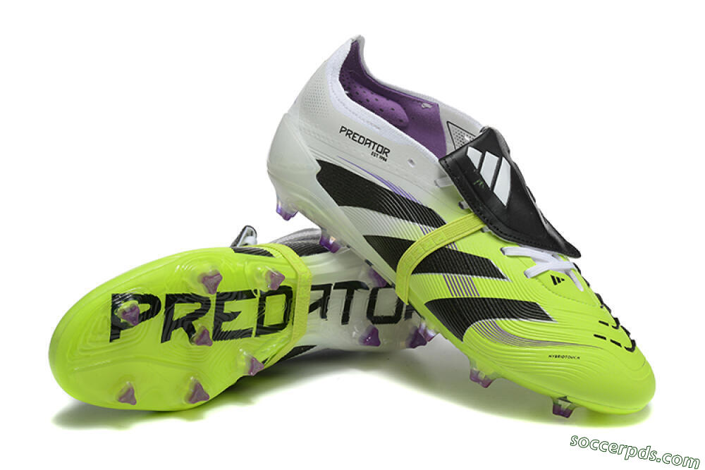 Adidas Predator 25 Elite Foldover Tongue FG Low-Tops Football Boots - Yellow/Black 4