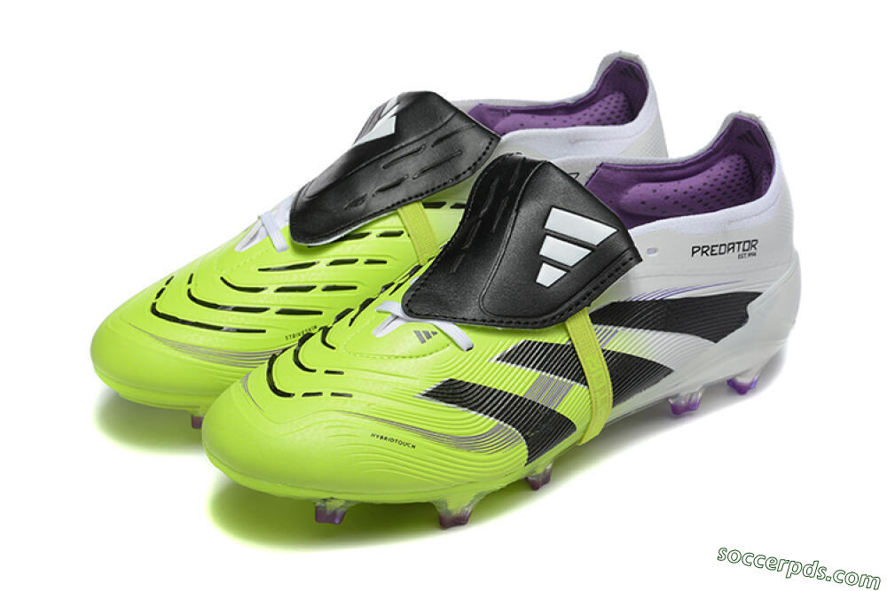 Adidas Predator 25 Elite Foldover Tongue FG Low-Tops Football Boots - Yellow/Black 5