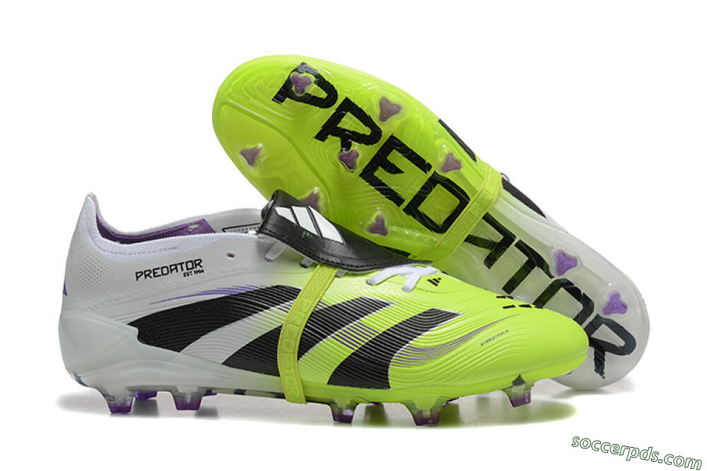 Adidas Predator 25 Elite Foldover Tongue FG Low-Tops Football Boots - Yellow/Black 1
