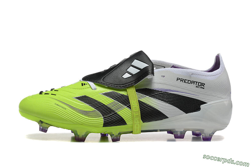 Adidas Predator 25 Elite Foldover Tongue FG Low-Tops Football Boots - Yellow/Black 2