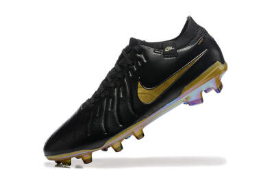Nike Tiempo Legend 10 Elite FG Low-Tops Football Boots - Black/Gold