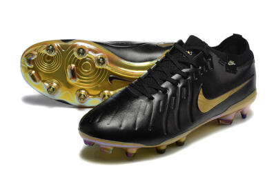 Nike Tiempo Legend 10 Elite FG Low-Tops Football Boots - Black/Gold