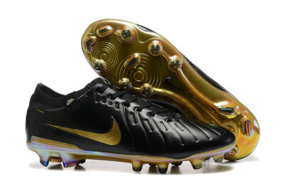 Nike Tiempo Legend 10 Elite FG Low-Tops Football Boots - Black/Gold