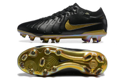 Nike Tiempo Legend 10 Elite FG Low-Tops Football Boots - Black/Gold