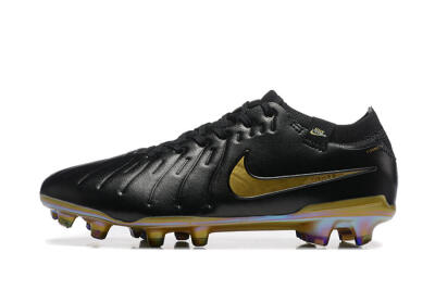Nike Tiempo Legend 10 Elite FG Low-Tops Football Boots - Black/Gold