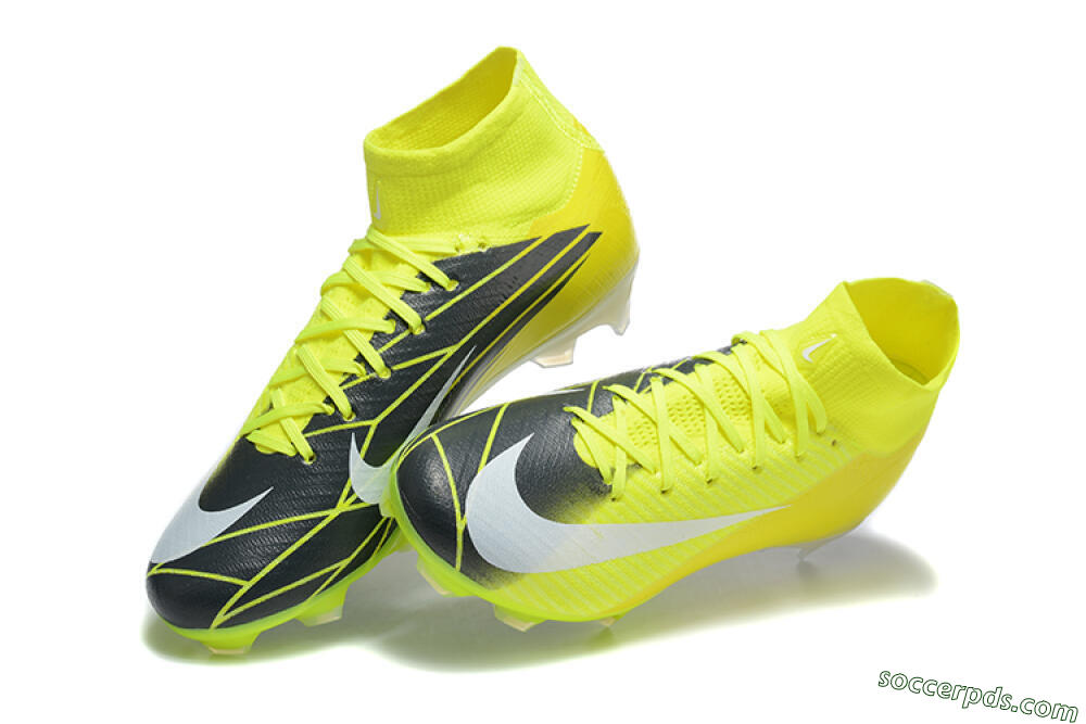 Nike Air Zoom Mercurial Superfly 10 Elite FG High-Tops Football Boots - Yellow/Black/White 6