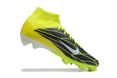 Nike Air Zoom Mercurial Superfly 10 Elite FG High-Tops Football Boots - Yellow/Black/White