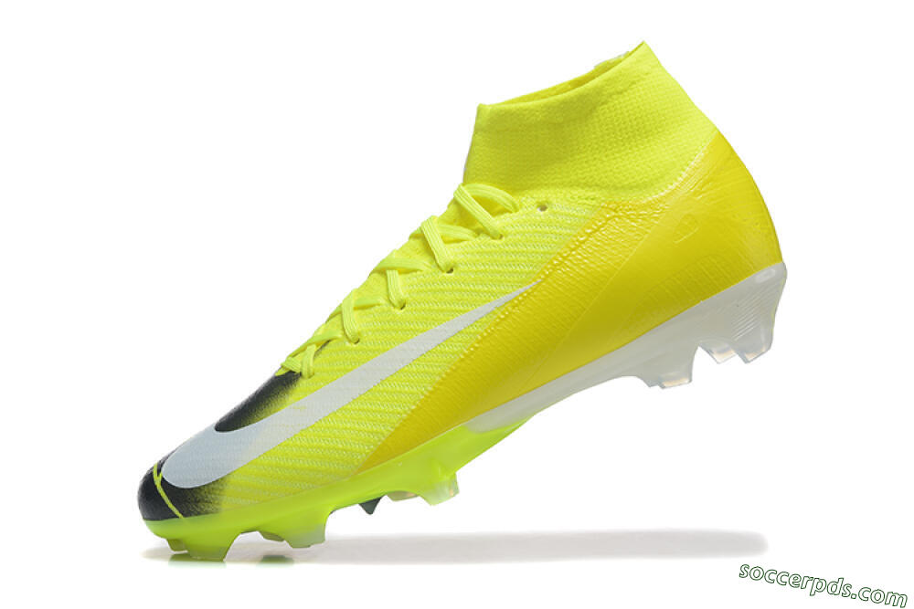 Nike Air Zoom Mercurial Superfly 10 Elite FG High-Tops Football Boots - Yellow/Black/White 8